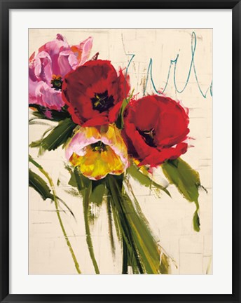 Framed Bouquet of Tulips II Print