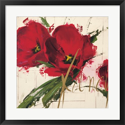 Framed Fancy Tulips Print