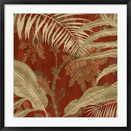 Framed Tropical Garden I Print