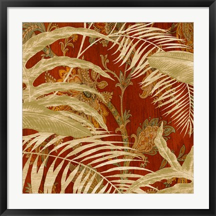 Framed Tropical Garden II Print