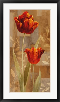 Framed Red Impression II Print