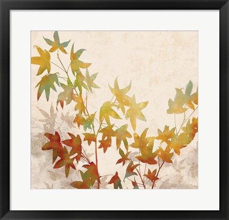 Framed Turning Leaves I Print