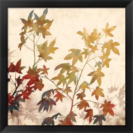 Framed Turning Leaves II Print