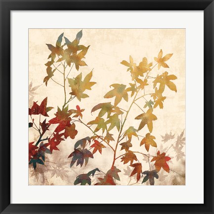 Framed Turning Leaves II Print