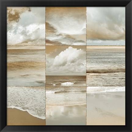 Framed Ocean Air I Print