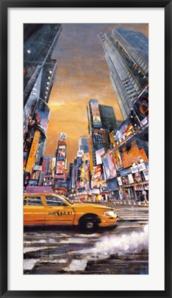 Framed Times Square Perspective I Print