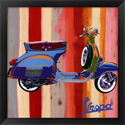 Framed Pop Vespa II Print