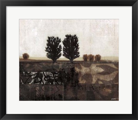 Framed Global Landscape I Print