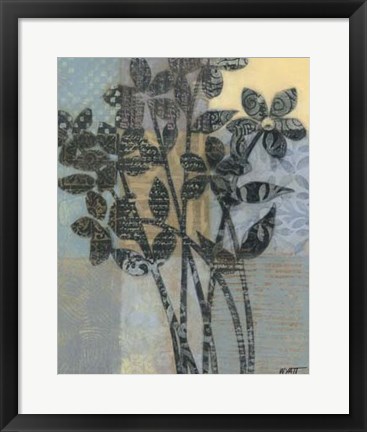 Framed Quilted Bouquet I Print