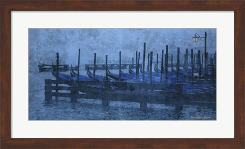 Framed Blue Canal II Print