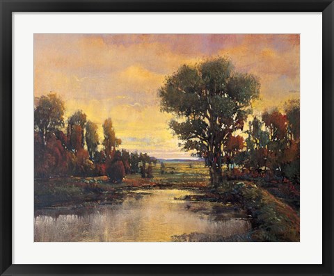 Framed Riverside Light III Print