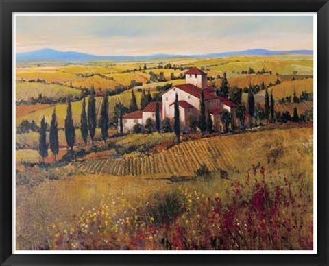 Framed Tuscany III Print