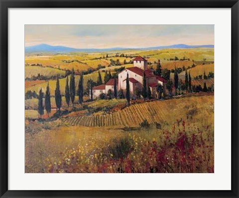 Framed Tuscany III Print