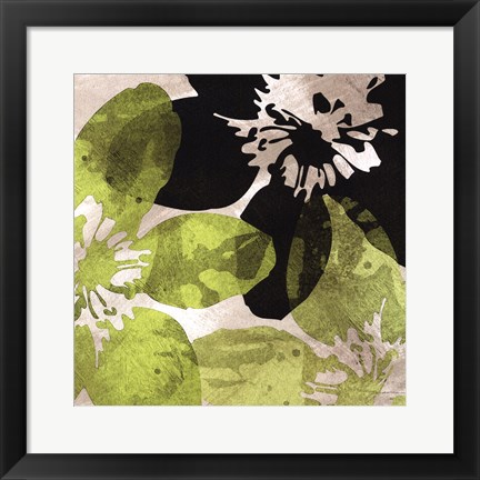 Framed Bloomer Tiles VI Print