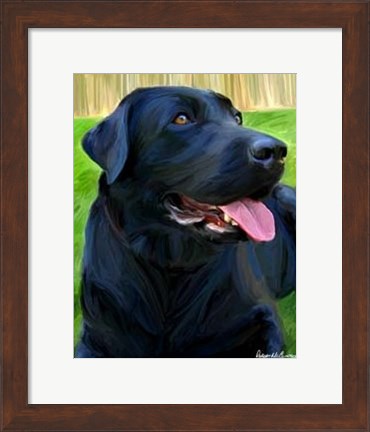 Framed Handsome Lab Print