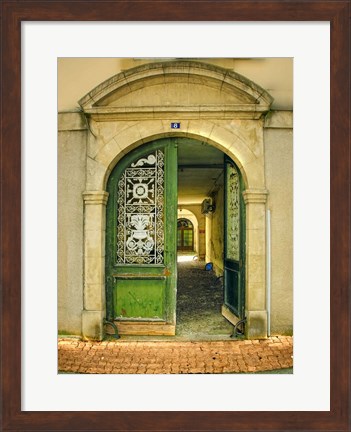 Framed Weathered Doorway II Print