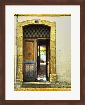 Framed Weathered Doorway III Print