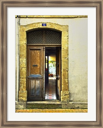 Framed Weathered Doorway III Print