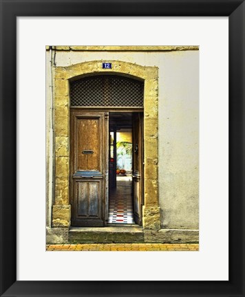 Framed Weathered Doorway III Print