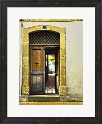 Framed Weathered Doorway III Print