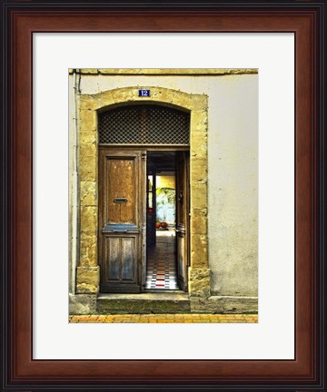 Framed Weathered Doorway III Print