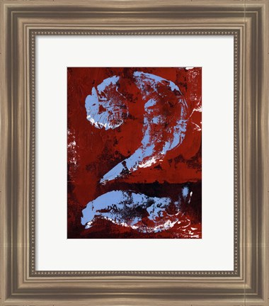 Framed Vintage Numbers II Print