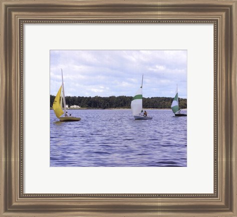 Framed Water Racing III Print