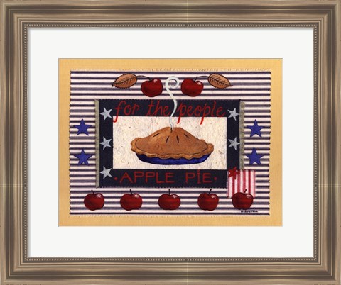 Framed Americanna Apple Pie Print