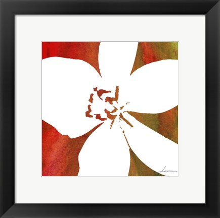 Framed Peace Flowers II Print