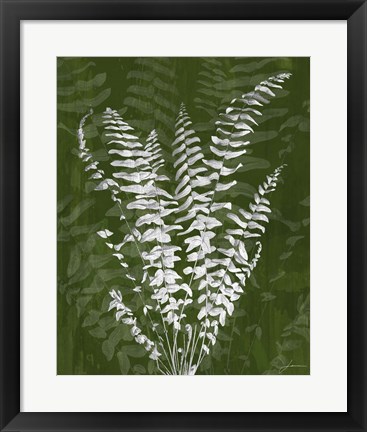 Framed Jewel Ferns I Print