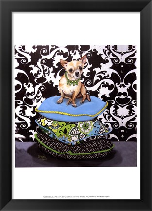 Framed Chihuahua Pillows I Print