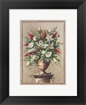 Framed Floral Symphony I Print