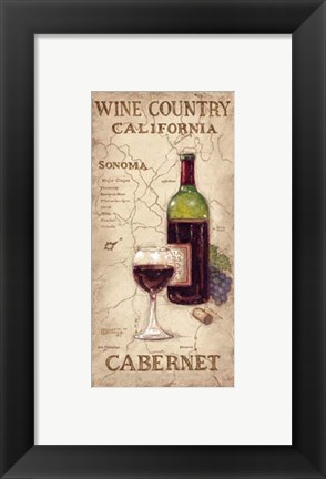 Framed Wine Country II Print