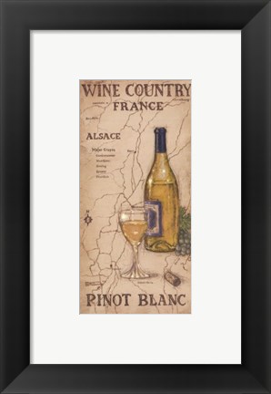 Framed Wine Country III Print