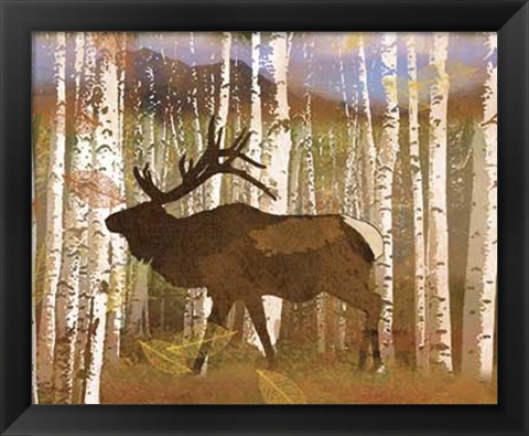 Framed Elk Print