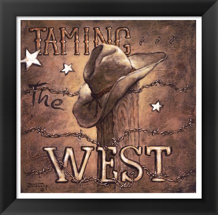 Framed Taming the West Print