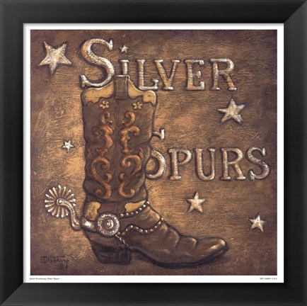 Framed Silver Spurs Print