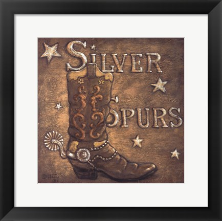 Framed Silver Spurs Print