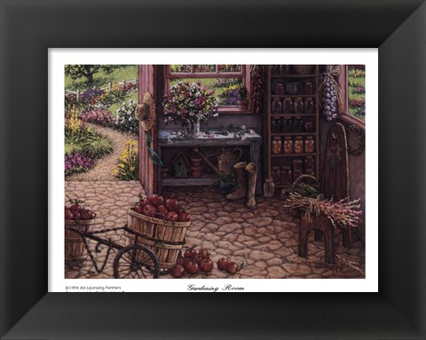 Framed Gardening Room Print