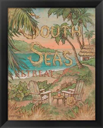 Framed South Seas Retreat Print