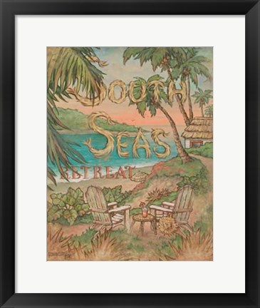 Framed South Seas Retreat Print