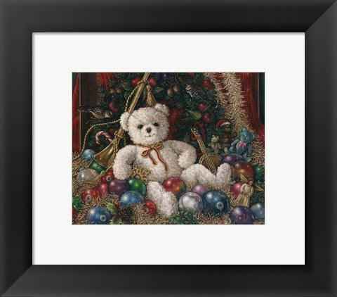 Framed Christmas Bear Print