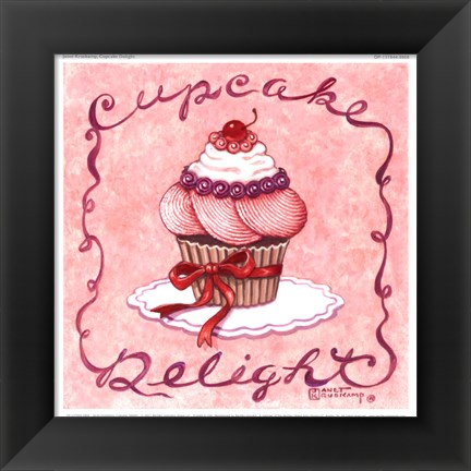 Framed Cupcake Delight Print