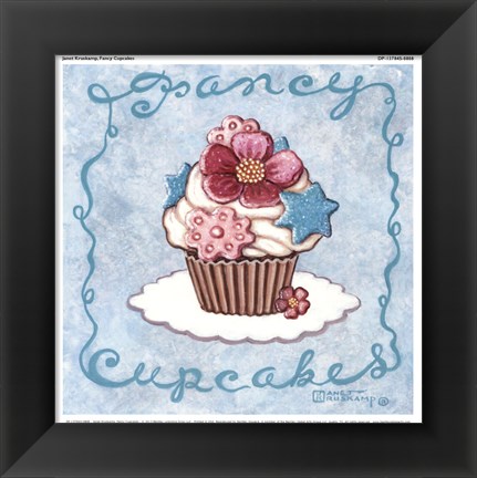 Framed Fancy Cupcakes Print