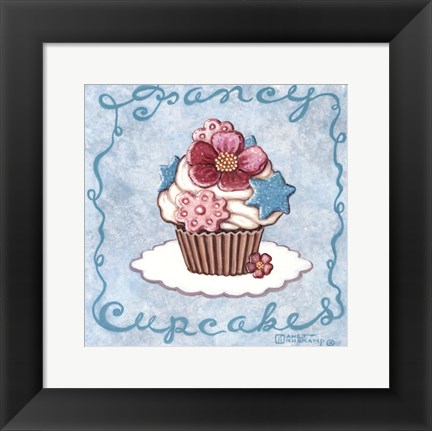 Framed Fancy Cupcakes Print