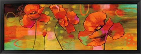 Framed Magical Poppies Print