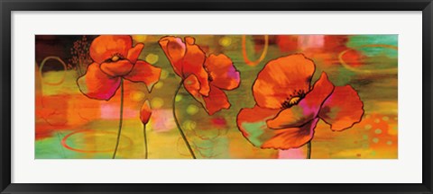 Framed Magical Poppies Print