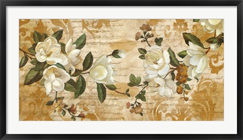 Framed Magnolia Romance Print