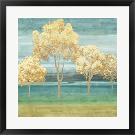 Framed Blue Horizons II Print