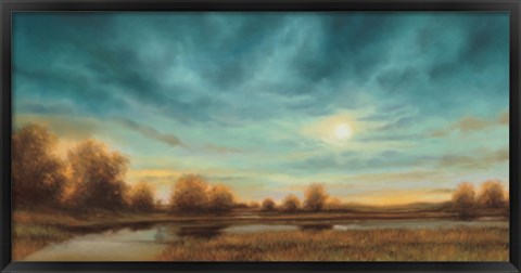 Framed Evening Approaches Print